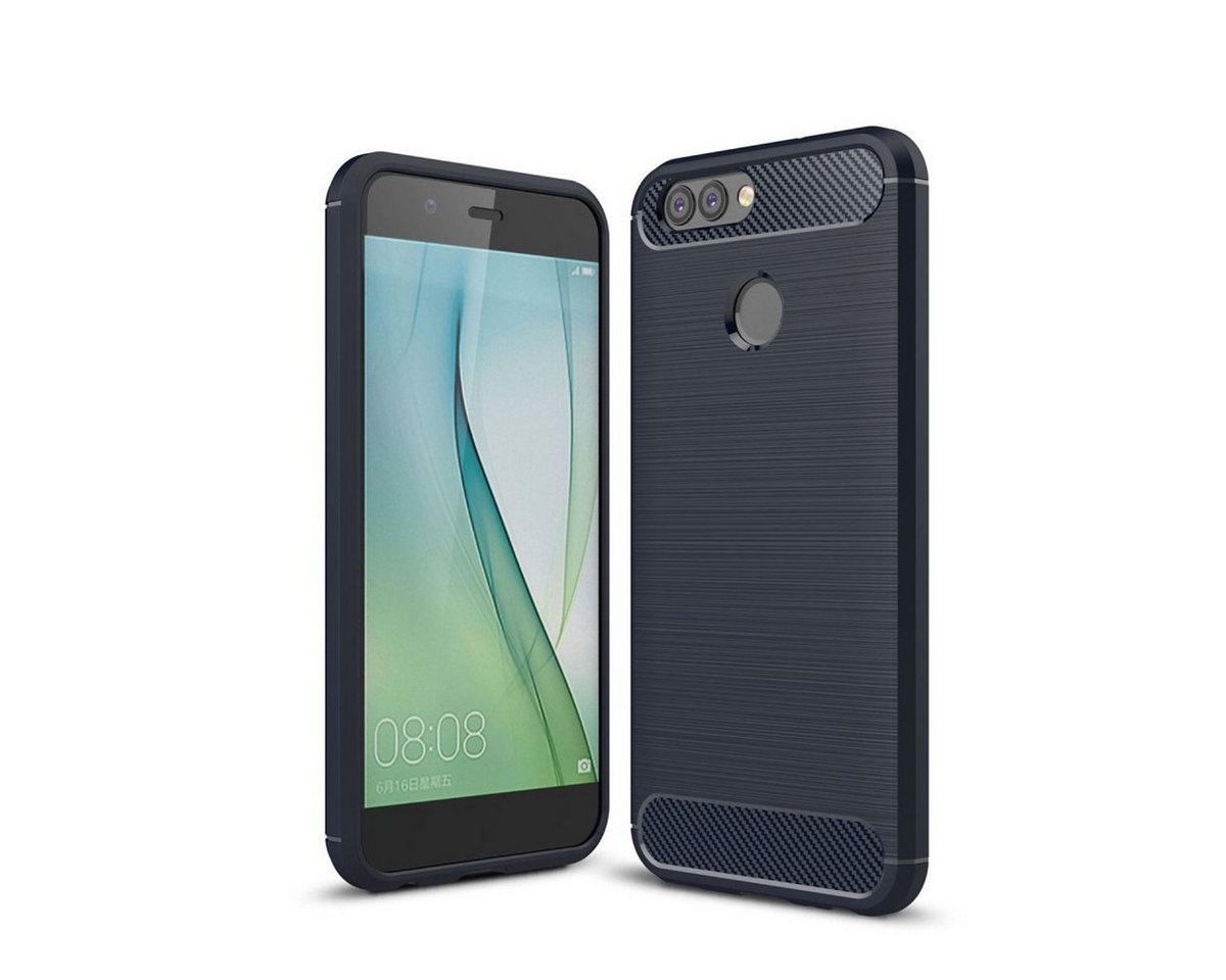 König Design Handyhülle Huawei Nova 2 Plus, Huawei Nova 2 Plus Handyhülle Carbon Optik Backcover Blau König Design Handyhülle Huawei Nova 2 Plus, Huawei Nova 2 Plus Handyhülle Carbon Optik Backcover Blau von König Design