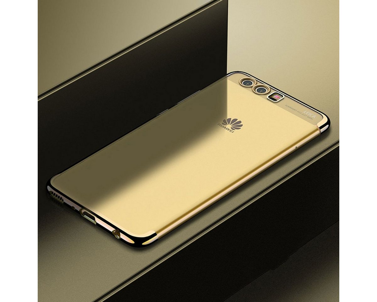 König Design Handyhülle Huawei P10, Huawei P10 Handyhülle Backcover Gold von König Design