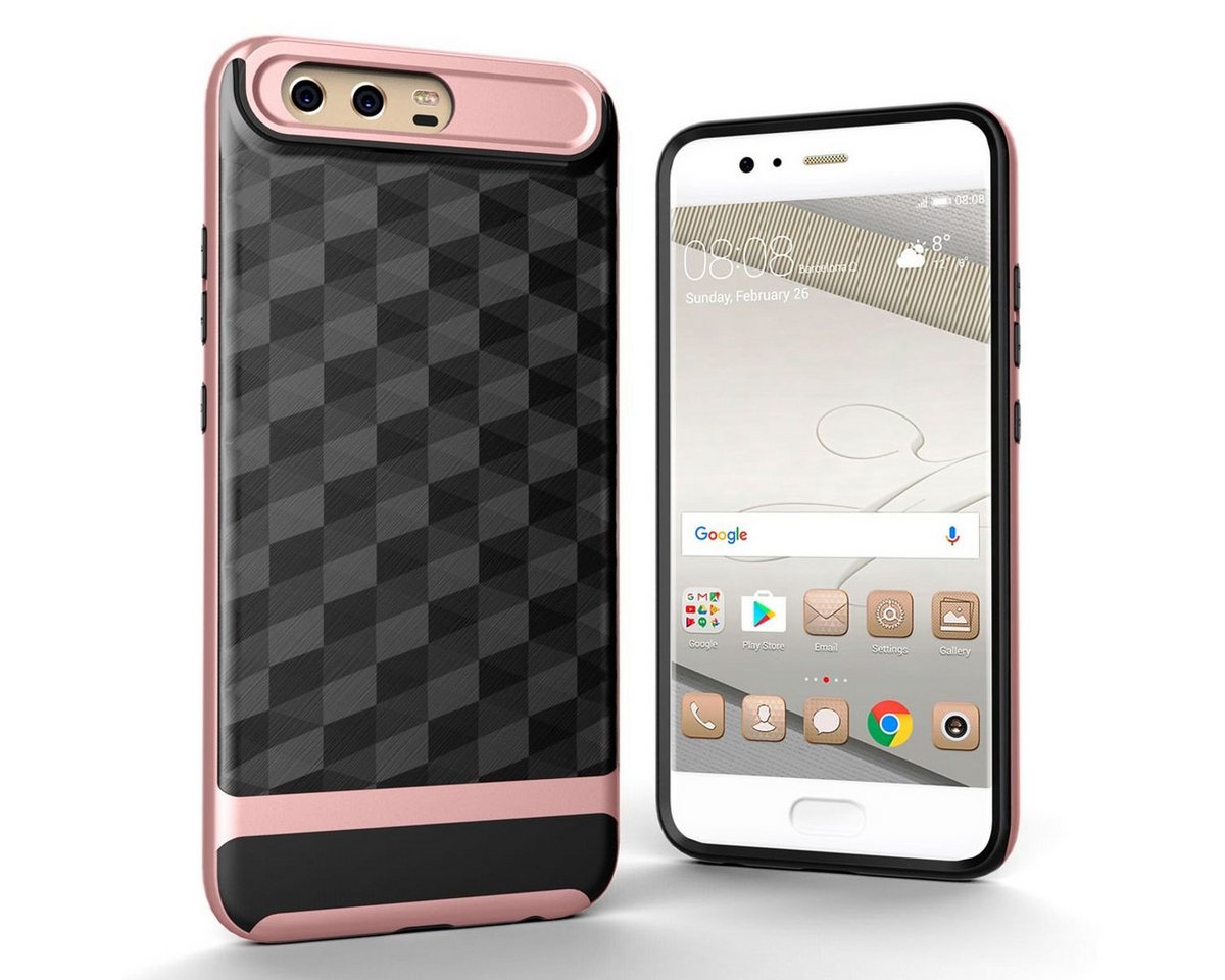 König Design Handyhülle Huawei P10, Huawei P10 Handyhülle Backcover Rosa von König Design