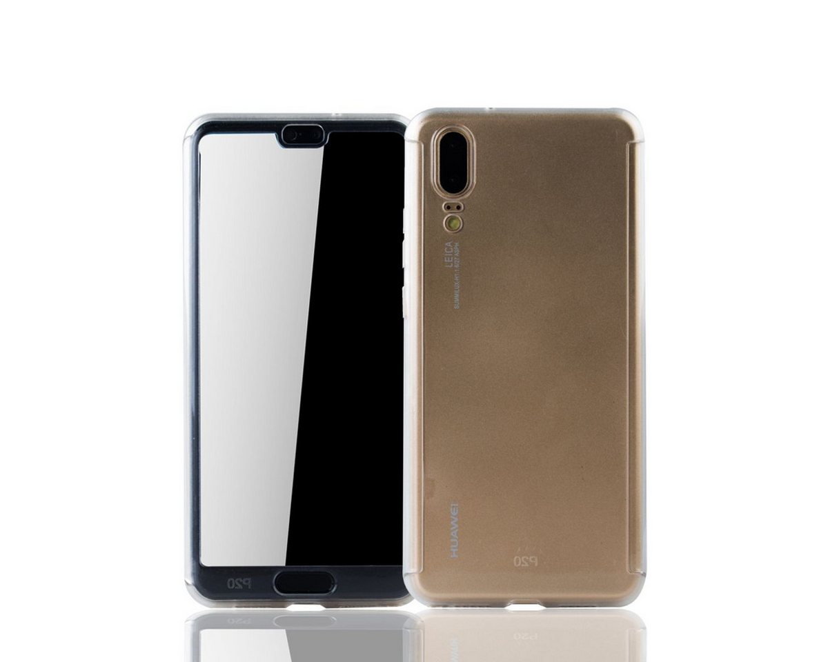 König Design Handyhülle Huawei P20, Huawei P20 Handyhülle 360 Grad Schutz Full Cover Transparent von König Design