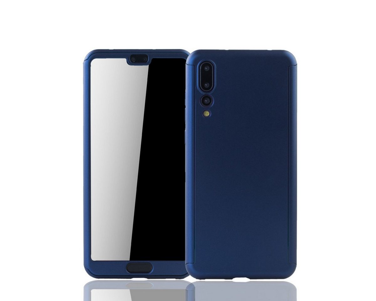 König Design Handyhülle Huawei P20 Pro, Huawei P20 Pro Handyhülle 360 Grad Schutz Full Cover Blau von König Design