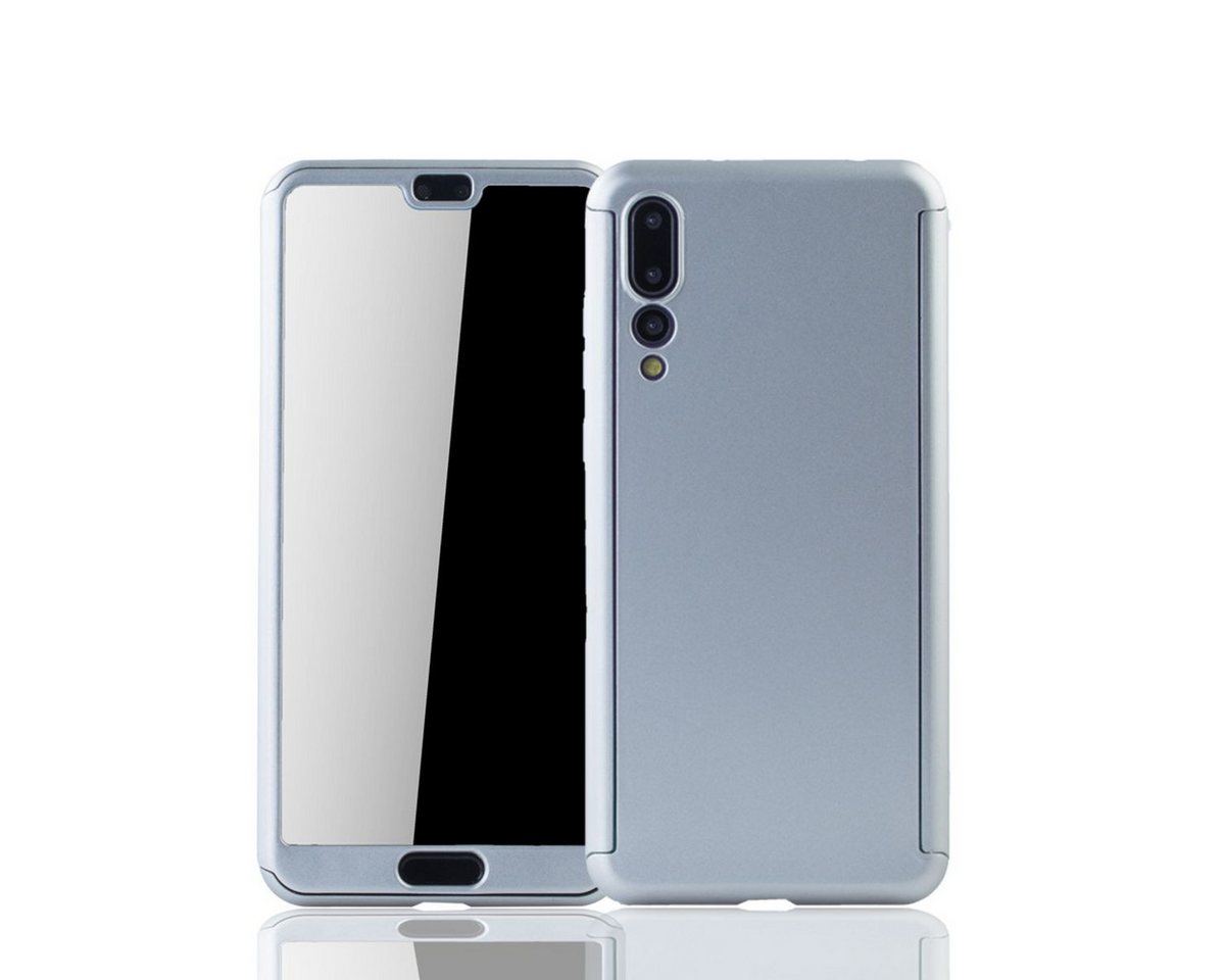König Design Handyhülle Huawei P20 Pro, Huawei P20 Pro Handyhülle 360 Grad Schutz Full Cover Silber von König Design