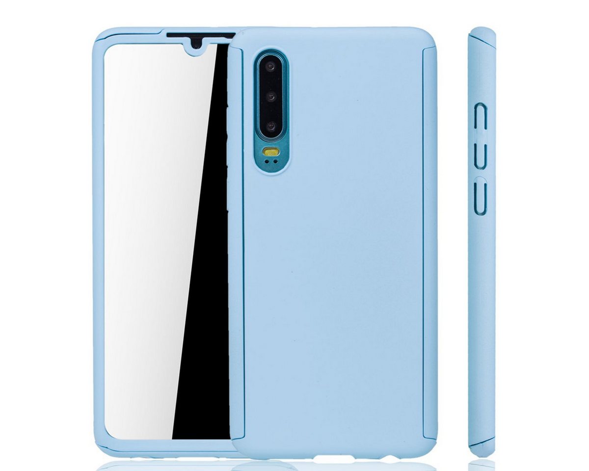 König Design Handyhülle Huawei P30, Huawei P30 Handyhülle 360 Grad Schutz Full Cover Blau König Design Handyhülle Huawei P30, Huawei P30 Handyhülle 360 Grad Schutz Full Cover Blau von König Design