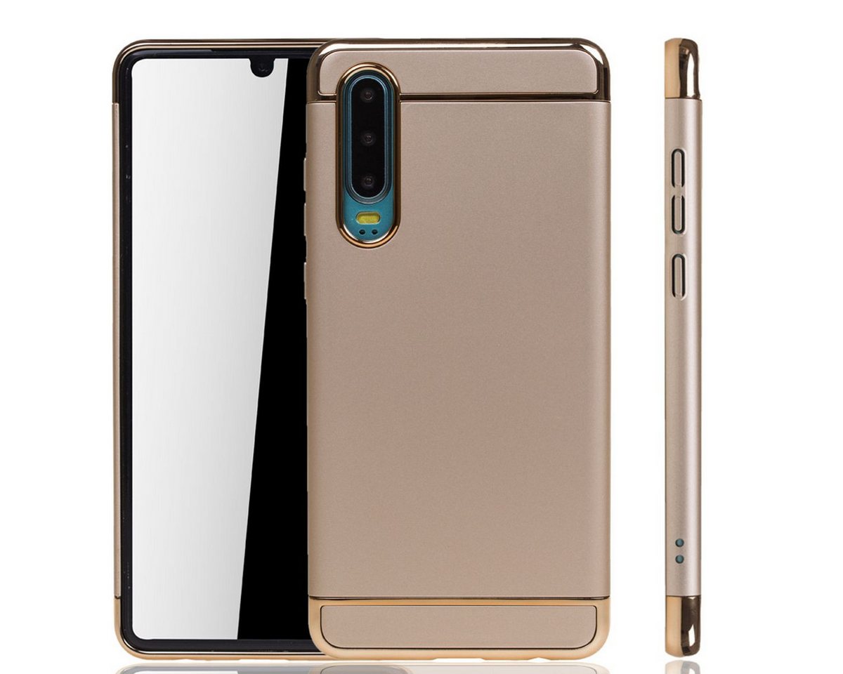 König Design Handyhülle Huawei P30, Huawei P30 Handyhülle Backcover Gold von König Design