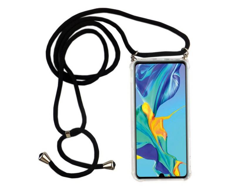 König Design Handyhülle Huawei P30, Huawei P30 Handykette Handyhülle Umhängetasche Transparent von König Design