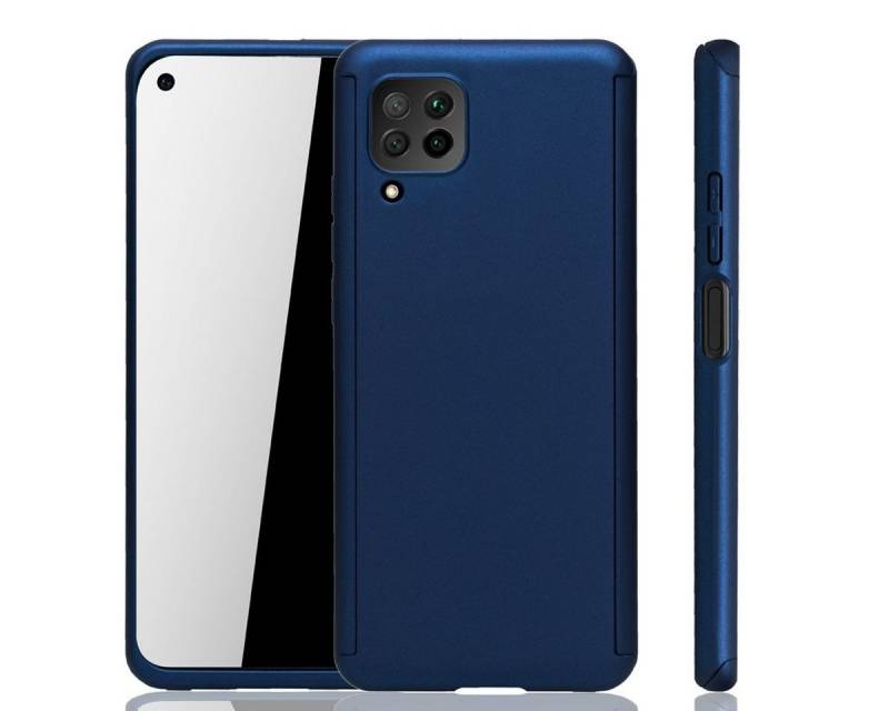 König Design Handyhülle Huawei P40 Lite, Huawei P40 Lite Handyhülle 360 Grad Schutz Full Cover Blau von König Design