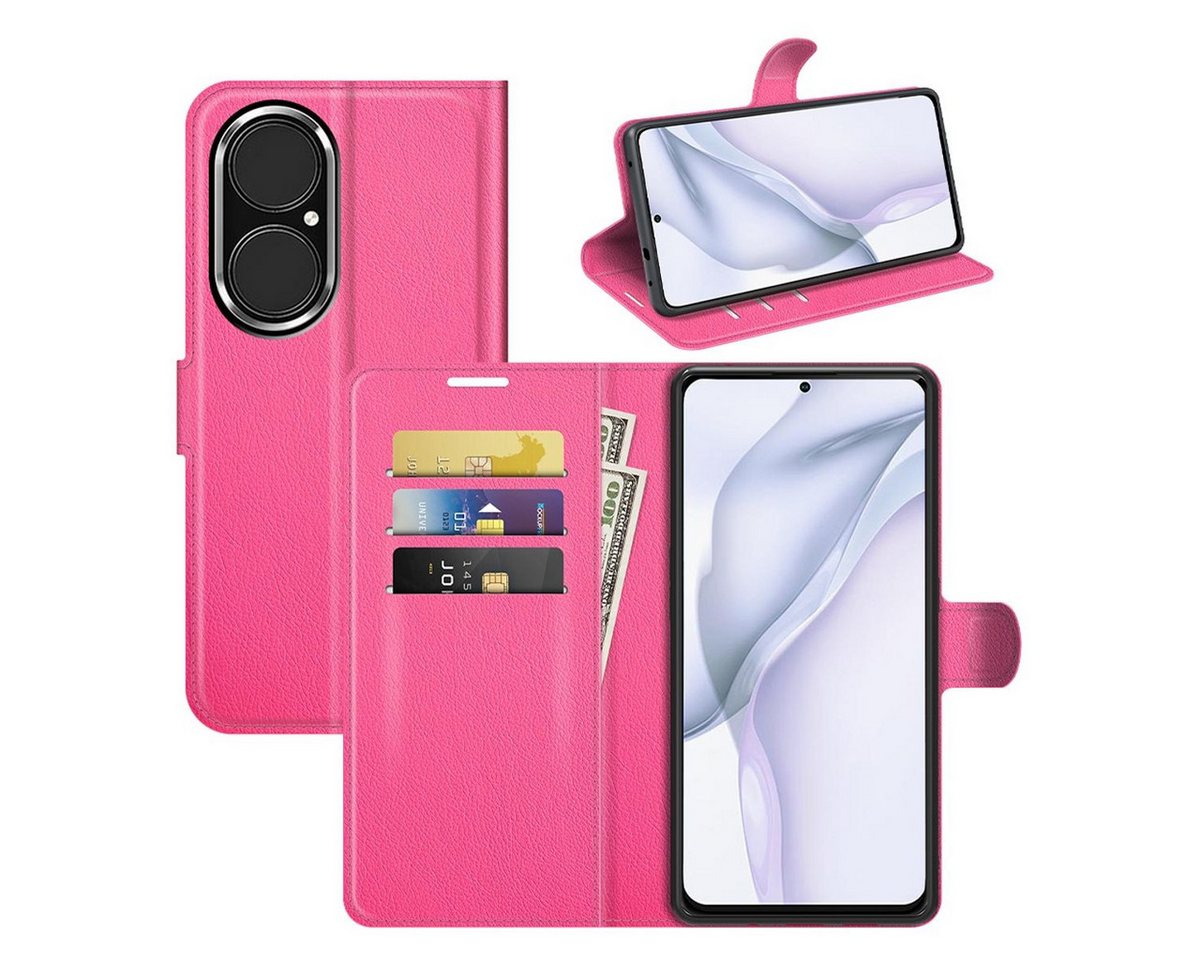 König Design Handyhülle Huawei P50, Schutzhülle Schutztasche Case Cover Etuis Wallet Klapptasche Bookstyle von König Design