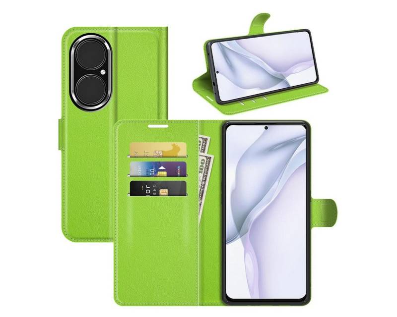 König Design Handyhülle Huawei P50, Schutzhülle Schutztasche Case Cover Etuis Wallet Klapptasche Bookstyle von König Design