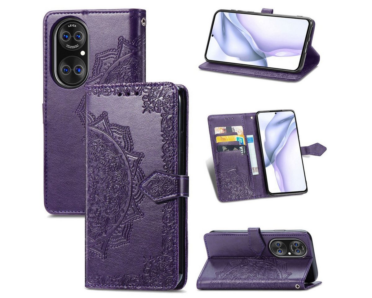 König Design Handyhülle Huawei P50, Schutzhülle Schutztasche Case Cover Etuis Wallet Klapptasche Bookstyle König Design Handyhülle Huawei P50, Schutzhülle Schutztasche Case Cover Etuis Wallet Klapptasche Bookstyle von König Design