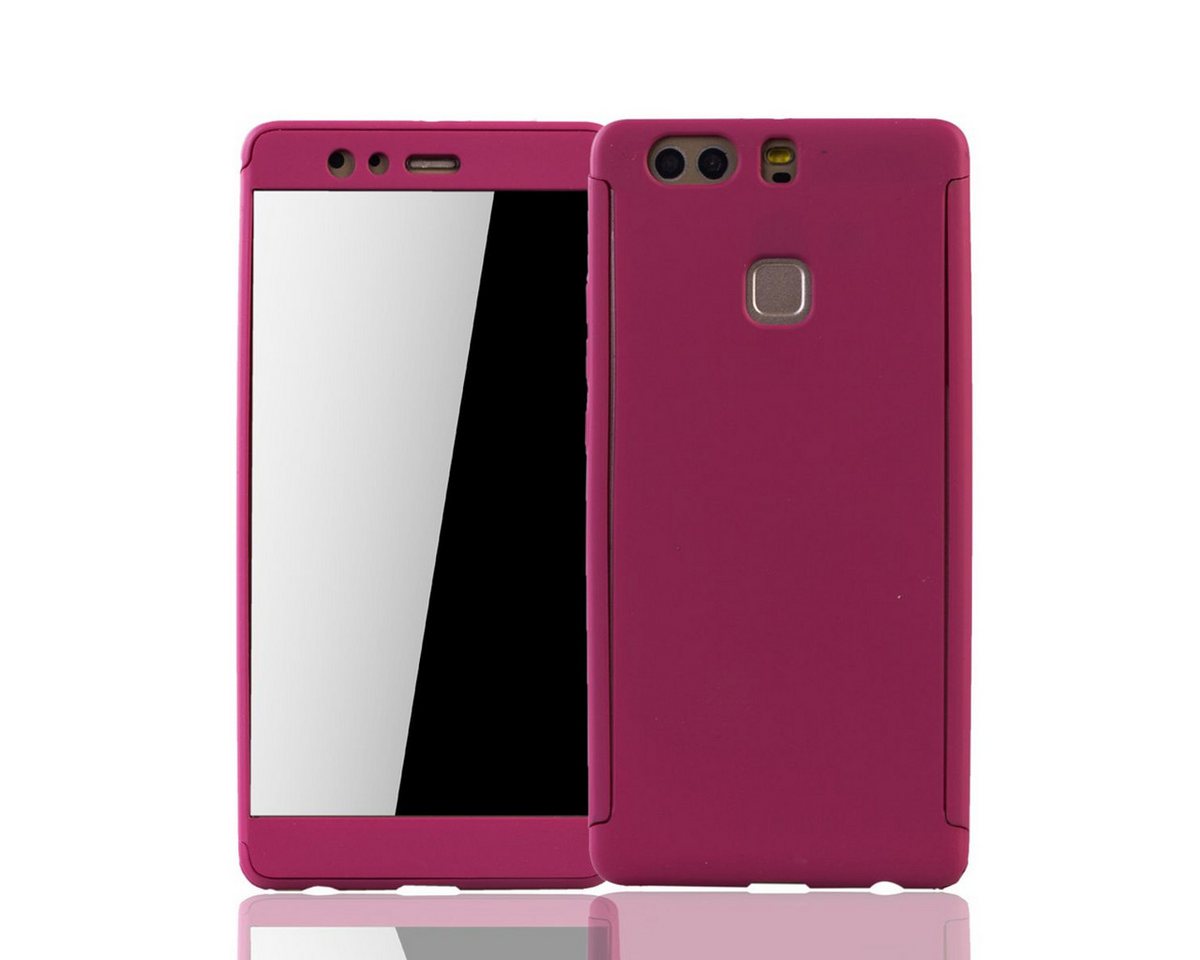 König Design Handyhülle Huawei P9 Plus, Huawei P9 Plus Handyhülle 360 Grad Schutz Full Cover Rosa von König Design