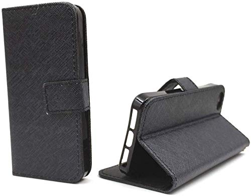 König Design Handyhülle Kompatibel mit Apple iPhone 5 / 5s / SE Handytasche Schutzhülle Tasche Flip Case mit Kreditkartenfächern - Onyx Schwarz König Design Handyhülle Kompatibel mit Apple iPhone 5 / 5s / SE Handytasche Schutzhülle Tasche Flip Case mit Kreditkartenfächern - Onyx Schwarz von König Design