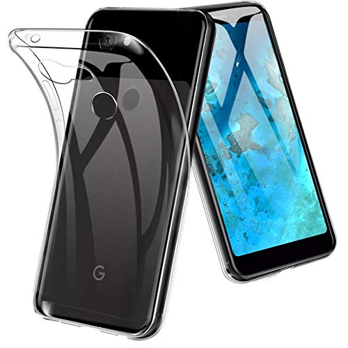 König Design Handyhülle Kompatibel mit Google Pixel 3a durchsichtige Schutz-Hülle Transparent Silikon Slim Case Plastik Cover durchsichtig von König Design