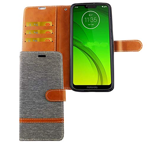 König Design Handyhülle Kompatibel mit Motorola Moto G7 Schutz-Tasche Case Cover Kartenfach Etui Wallet Grau König Design Handyhülle Kompatibel mit Motorola Moto G7 Schutz-Tasche Case Cover Kartenfach Etui Wallet Grau von König Design