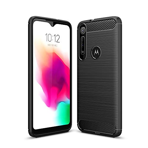 König Design Handyhülle Kompatibel mit Motorola Moto G8 Play Cover TPU Case Silikon Schutz-Hülle Handy Bumper Carbon Optik Schwarz - Air Cushion Technology König Design Handyhülle Kompatibel mit Motorola Moto G8 Play Cover TPU Case Silikon Schutz-Hülle Handy Bumper Carbon Optik Schwarz - Air Cushion Technology von König Design