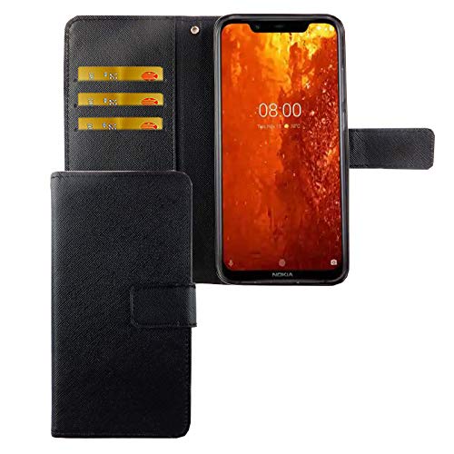 König Design Handyhülle Kompatibel mit Nokia 8.1 / Nokia X7 | Schwarz | Nokia 8.1-Schutz-Hülle | Klapphülle-Nokia 8.1 | mit Kartenfach König Design Handyhülle Kompatibel mit Nokia 8.1 / Nokia X7 | Schwarz | Nokia 8.1-Schutz-Hülle | Klapphülle-Nokia 8.1 | mit Kartenfach von König Design