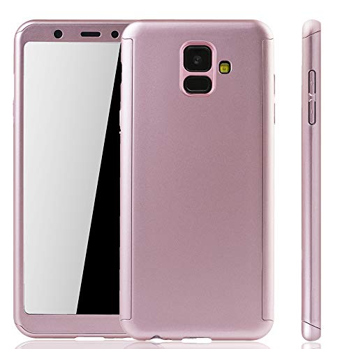 König Design Handyhülle Kompatibel mit Samsung Galaxy A6 2018 Handyhülle Schutz-Case Full-Cover 360 Rundum Schutz 9H Panzer Schutz Glas Rose König Design Handyhülle Kompatibel mit Samsung Galaxy A6 2018 Handyhülle Schutz-Case Full-Cover 360 Rundum Schutz 9H Panzer Schutz Glas Rose von König Design