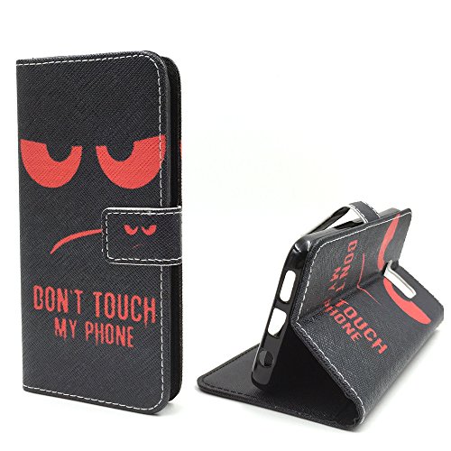 König Design Handyhülle Kompatibel mit Samsung Galaxy S7 Handytasche Schutzhülle Tasche Flip Case mit Kreditkartenfächern - Don't Touch My Phone Rot Schwarz König Design Handyhülle Kompatibel mit Samsung Galaxy S7 Handytasche Schutzhülle Tasche Flip Case mit Kreditkartenfächern - Don't Touch My Phone Rot Schwarz von König Design