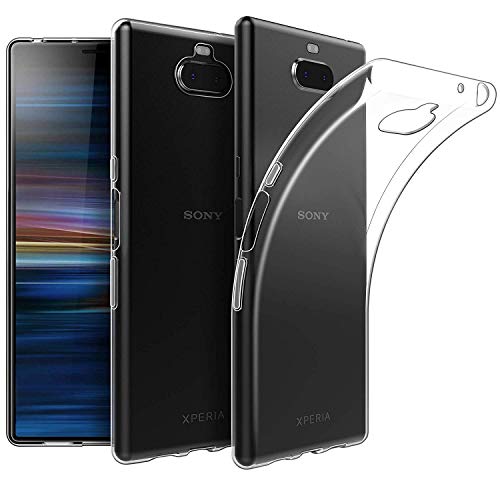 König Design Handyhülle Kompatibel mit Sony Xperia 10 Plus durchsichtige Schutz-Hülle Transparent Silikon Slim Case Plastik Cover durchsichtig von König Design