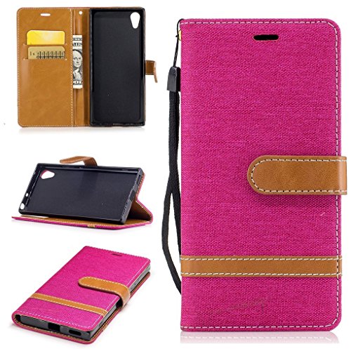 König Design Handyhülle Kompatibel mit Sony Xperia XA1 Schutz-Tasche Case Cover Kartenfach Etui Wallet Pink König Design Handyhülle Kompatibel mit Sony Xperia XA1 Schutz-Tasche Case Cover Kartenfach Etui Wallet Pink von König Design