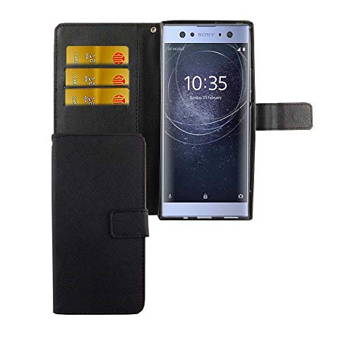 König Design Handyhülle Kompatibel mit Sony Xperia XA2 Ultra Handytasche Schutzhülle Tasche Flip Case mit Kreditkartenfächern - Onyx Schwarz König Design Handyhülle Kompatibel mit Sony Xperia XA2 Ultra Handytasche Schutzhülle Tasche Flip Case mit Kreditkartenfächern - Onyx Schwarz von König Design