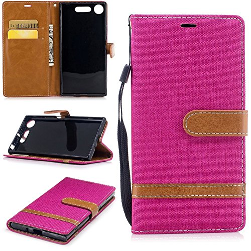 König Design Handyhülle Kompatibel mit Sony Xperia XZ1 Schutz-Tasche Case Cover Kartenfach Etui Wallet Pink König Design Handyhülle Kompatibel mit Sony Xperia XZ1 Schutz-Tasche Case Cover Kartenfach Etui Wallet Pink von König Design