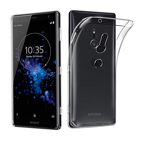 König Design Handyhülle Kompatibel mit Sony Xperia XZ3 durchsichtige Schutz-Hülle Transparent Silikon Slim Case Plastik Cover durchsichtig von König Design