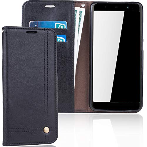 König Design Handyhülle Kompatibel mit Wiko Lenny 5 Handytasche Schutzhülle Tasche Flip Case mit Kreditkartenfächern - Schwarz König Design Handyhülle Kompatibel mit Wiko Lenny 5 Handytasche Schutzhülle Tasche Flip Case mit Kreditkartenfächern - Schwarz von König Design
