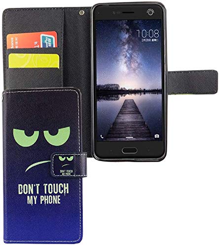König Design Handyhülle Kompatibel mit ZTE Blade V8 Handytasche Schutzhülle Tasche Flip Case mit Kreditkartenfächern - Don't Touch My Phone Grün Dunkelblau König Design Handyhülle Kompatibel mit ZTE Blade V8 Handytasche Schutzhülle Tasche Flip Case mit Kreditkartenfächern - Don't Touch My Phone Grün Dunkelblau von König Design