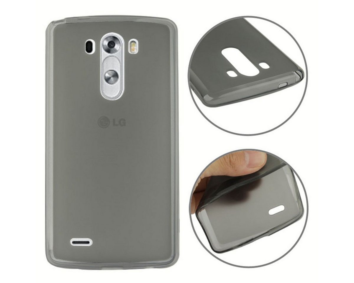König Design Handyhülle LG G3, LG G3 Handyhülle Backcover Grau König Design Handyhülle LG G3, LG G3 Handyhülle Backcover Grau von König Design
