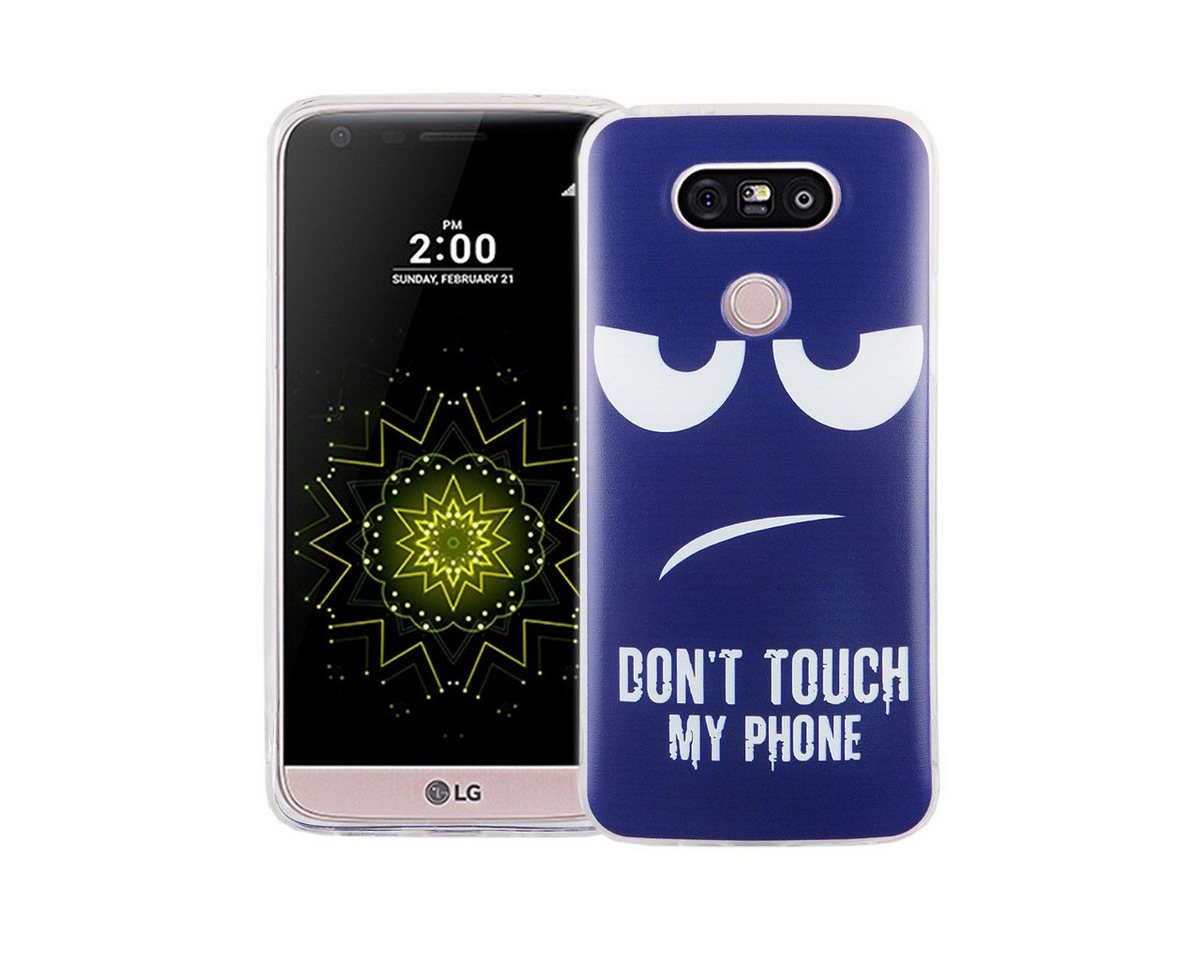 König Design Handyhülle LG G5, LG G5 Handyhülle Bumper Backcover Blau von König Design