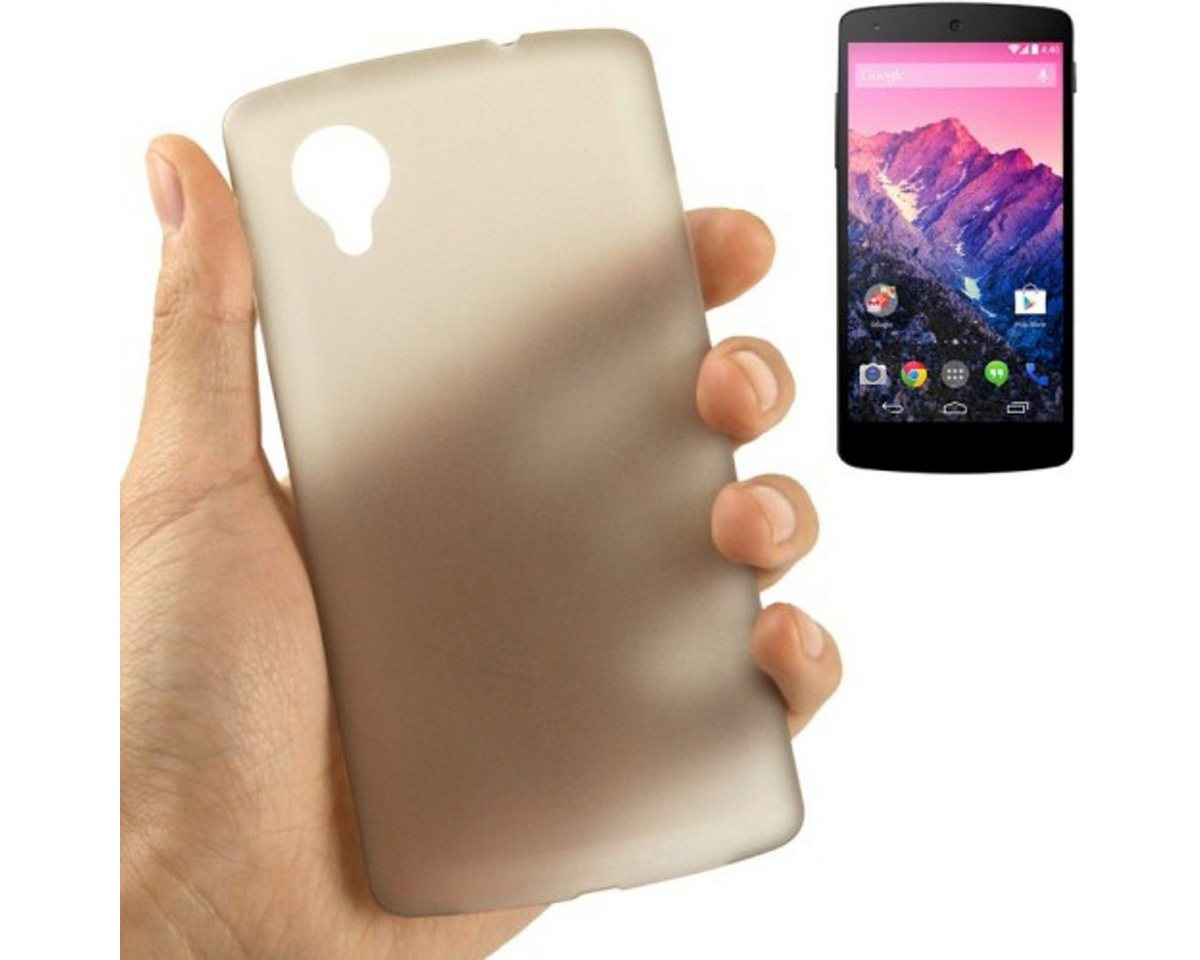 König Design Handyhülle LG Nexus 5, LG Nexus 5 Handyhülle Backcover Grau von König Design