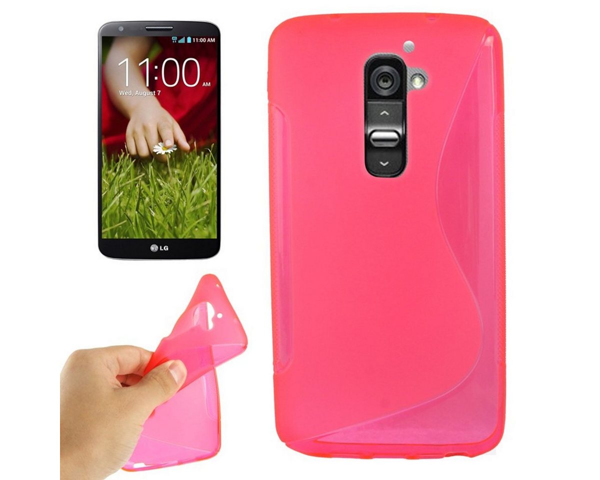 König Design Handyhülle LG Optimus G2, LG Optimus G2 Handyhülle Backcover Rosa von König Design