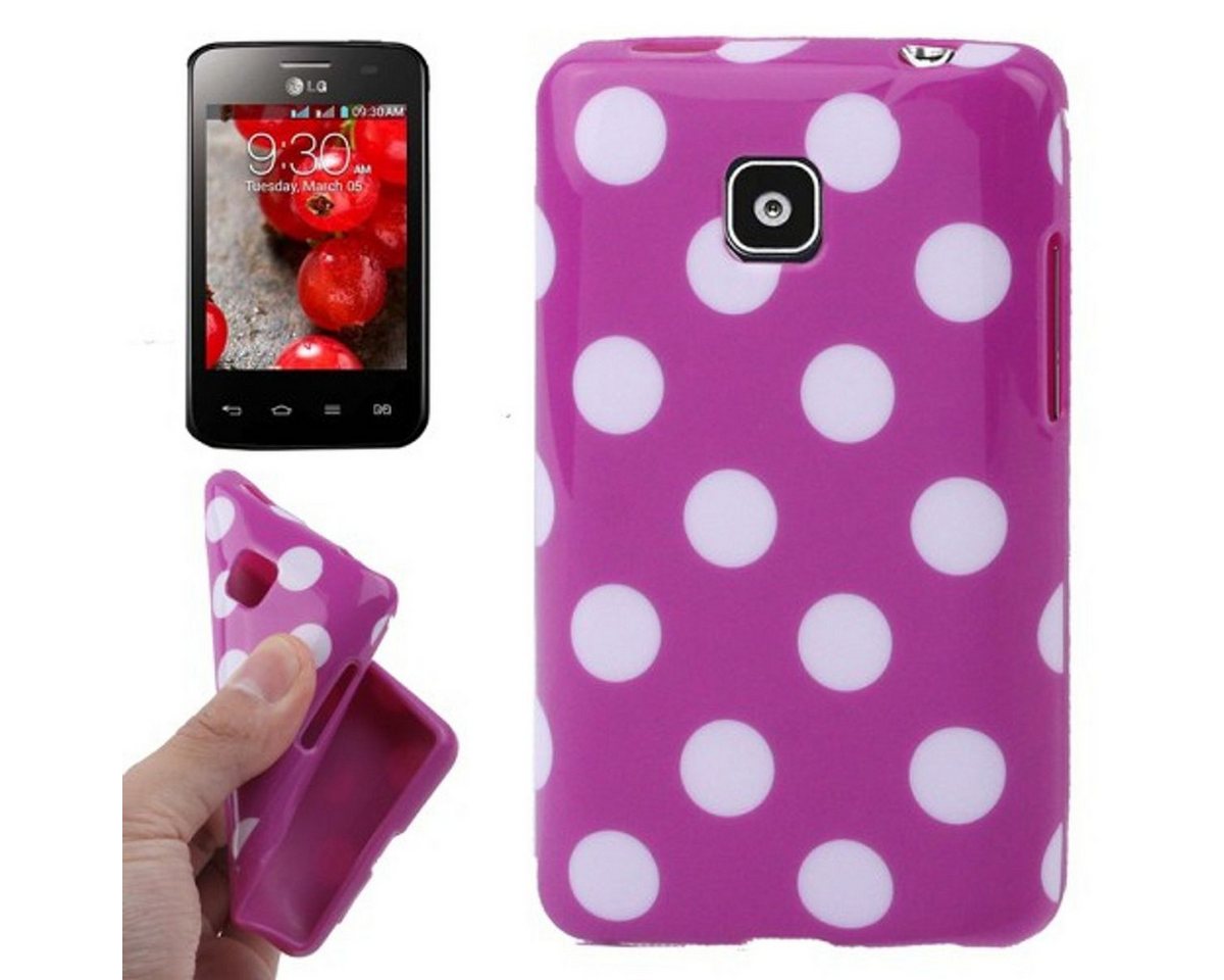 König Design Handyhülle LG Optimus L3 II E430, LG Optimus L3 II E430 Handyhülle Backcover Violett von König Design