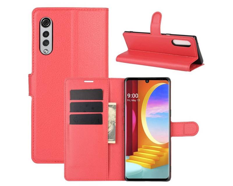 König Design Handyhülle LG Velvet, Schutzhülle Schutztasche Case Cover Etuis Wallet Klapptasche Bookstyle von König Design