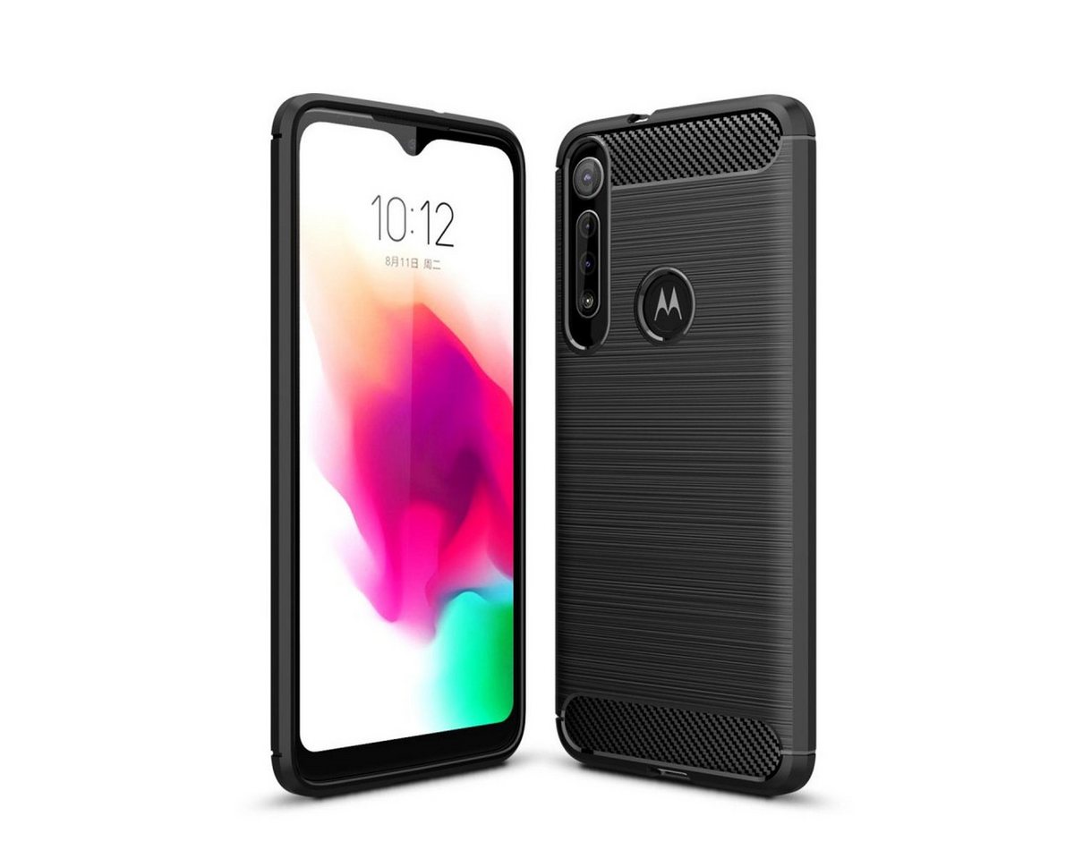 König Design Handyhülle Motorola G8 Play, Motorola G8 Play Handyhülle Carbon Optik Backcover Schwarz König Design Handyhülle Motorola G8 Play, Motorola G8 Play Handyhülle Carbon Optik Backcover Schwarz von König Design
