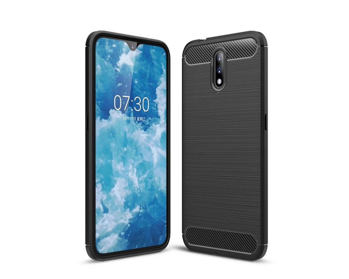 König Design Handyhülle Nokia 2.3, Nokia 2.3 Handyhülle Carbon Optik Backcover Grau König Design Handyhülle Nokia 2.3, Nokia 2.3 Handyhülle Carbon Optik Backcover Grau von König Design