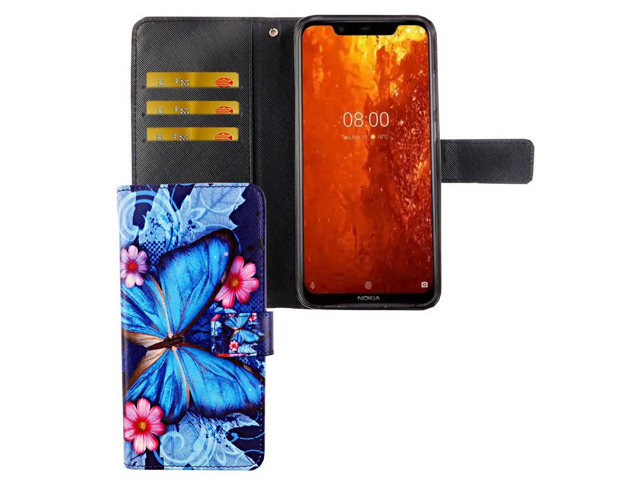 König Design Handyhülle Nokia 8.1, Nokia 8.1 Handyhülle Bookcover Blau König Design Handyhülle Nokia 8.1, Nokia 8.1 Handyhülle Bookcover Blau von König Design
