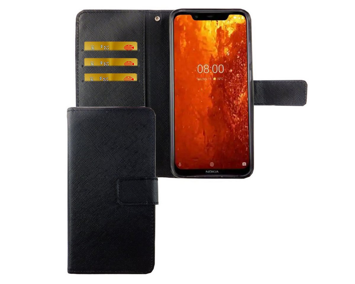 König Design Handyhülle Nokia 8.1, Nokia 8.1 Handyhülle Bookcover Schwarz König Design Handyhülle Nokia 8.1, Nokia 8.1 Handyhülle Bookcover Schwarz von König Design