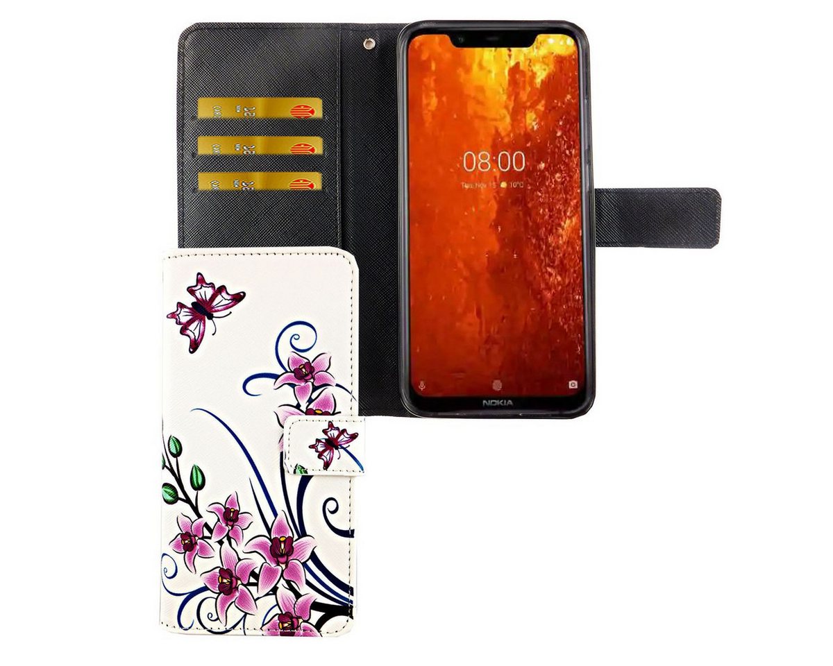 König Design Handyhülle Nokia 8.1, Nokia 8.1 Handyhülle Bookcover Weiß König Design Handyhülle Nokia 8.1, Nokia 8.1 Handyhülle Bookcover Weiß von König Design