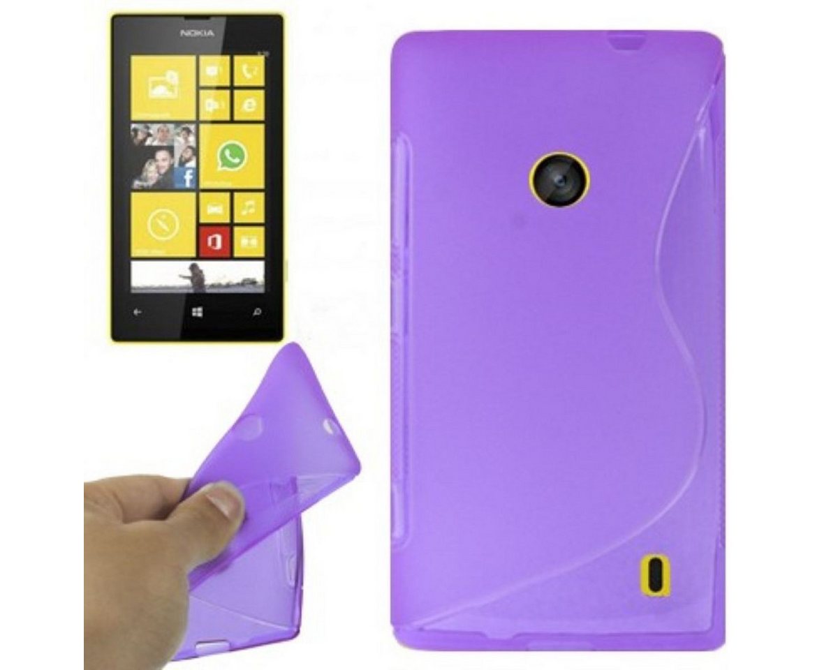 König Design Handyhülle Nokia Lumia 520, Nokia Lumia 520 Handyhülle Backcover Violett von König Design