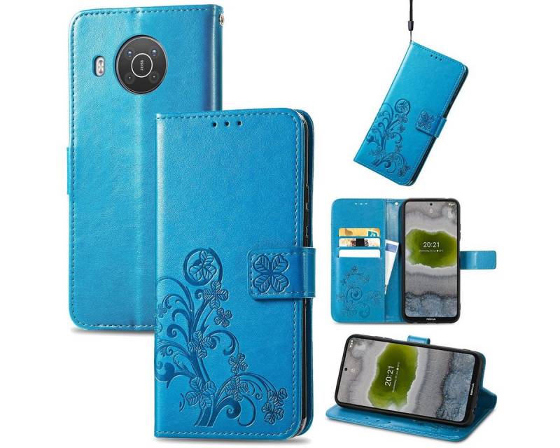 König Design Handyhülle Nokia X10, Schutzhülle Schutztasche Case Cover Etuis Wallet Klapptasche Bookstyle von König Design