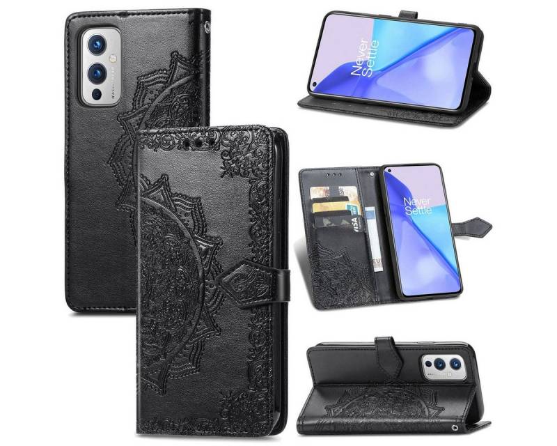 König Design Handyhülle OnePlus 9, Schutzhülle Schutztasche Case Cover Etuis Wallet Klapptasche Bookstyle von König Design