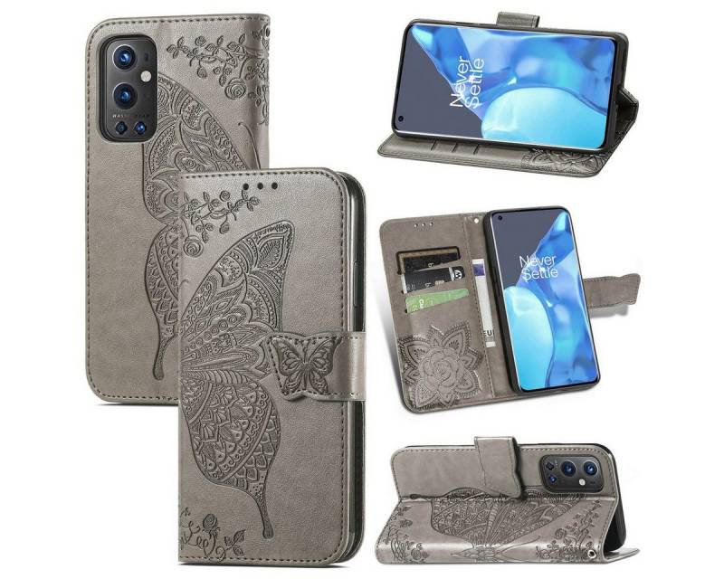 König Design Handyhülle OnePlus 9 Pro, Schutzhülle Schutztasche Case Cover Etuis Wallet Klapptasche Bookstyle von König Design