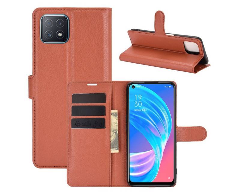 König Design Handyhülle Oppo A72 / A73, Schutzhülle Schutztasche Case Cover Etuis Wallet Klapptasche Bookstyle von König Design