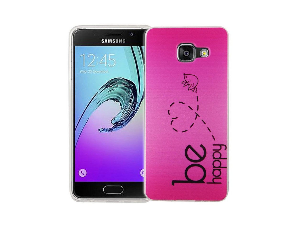 König Design Handyhülle Samsung Galaxy A3 (2016), Samsung Galaxy A3 (2016) Handyhülle Bumper Backcover Rosa von König Design