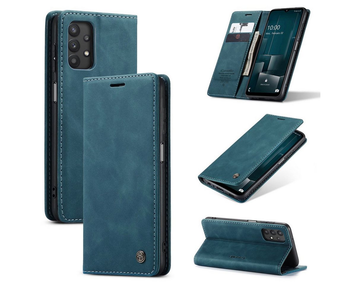 König Design Handyhülle Samsung Galaxy A32 5G, Schutzhülle Schutztasche Case Cover Etuis Wallet Klapptasche Bookstyle König Design Handyhülle Samsung Galaxy A32 5G, Schutzhülle Schutztasche Case Cover Etuis Wallet Klapptasche Bookstyle von König Design