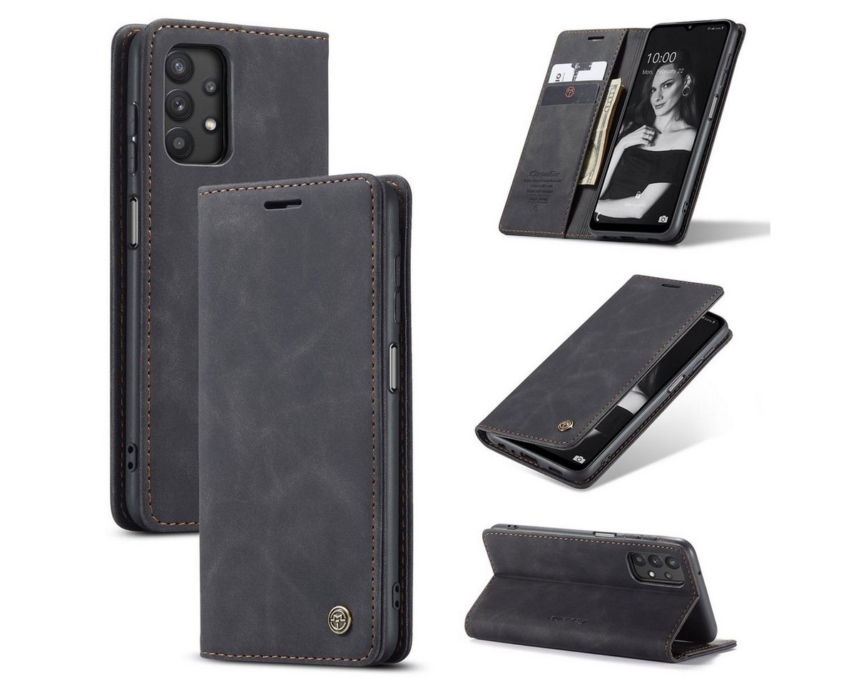 König Design Handyhülle Samsung Galaxy A32 5G, Schutzhülle Schutztasche Case Cover Etuis Wallet Klapptasche Bookstyle König Design Handyhülle Samsung Galaxy A32 5G, Schutzhülle Schutztasche Case Cover Etuis Wallet Klapptasche Bookstyle von König Design