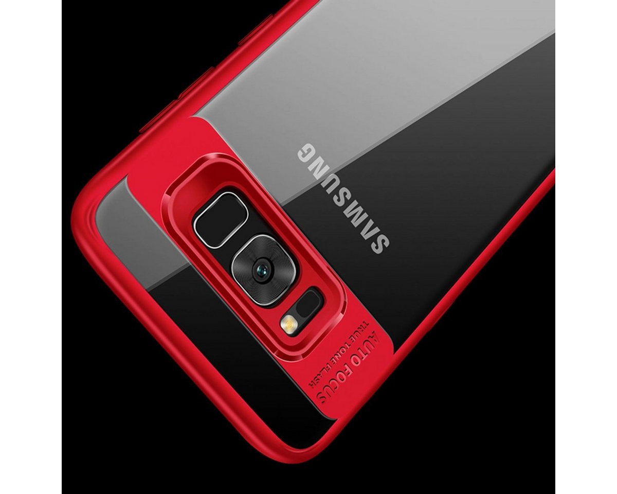 König Design Handyhülle Samsung Galaxy A6 Plus (2018), Samsung Galaxy A6 Plus (2018) Handyhülle Backcover Rot von König Design