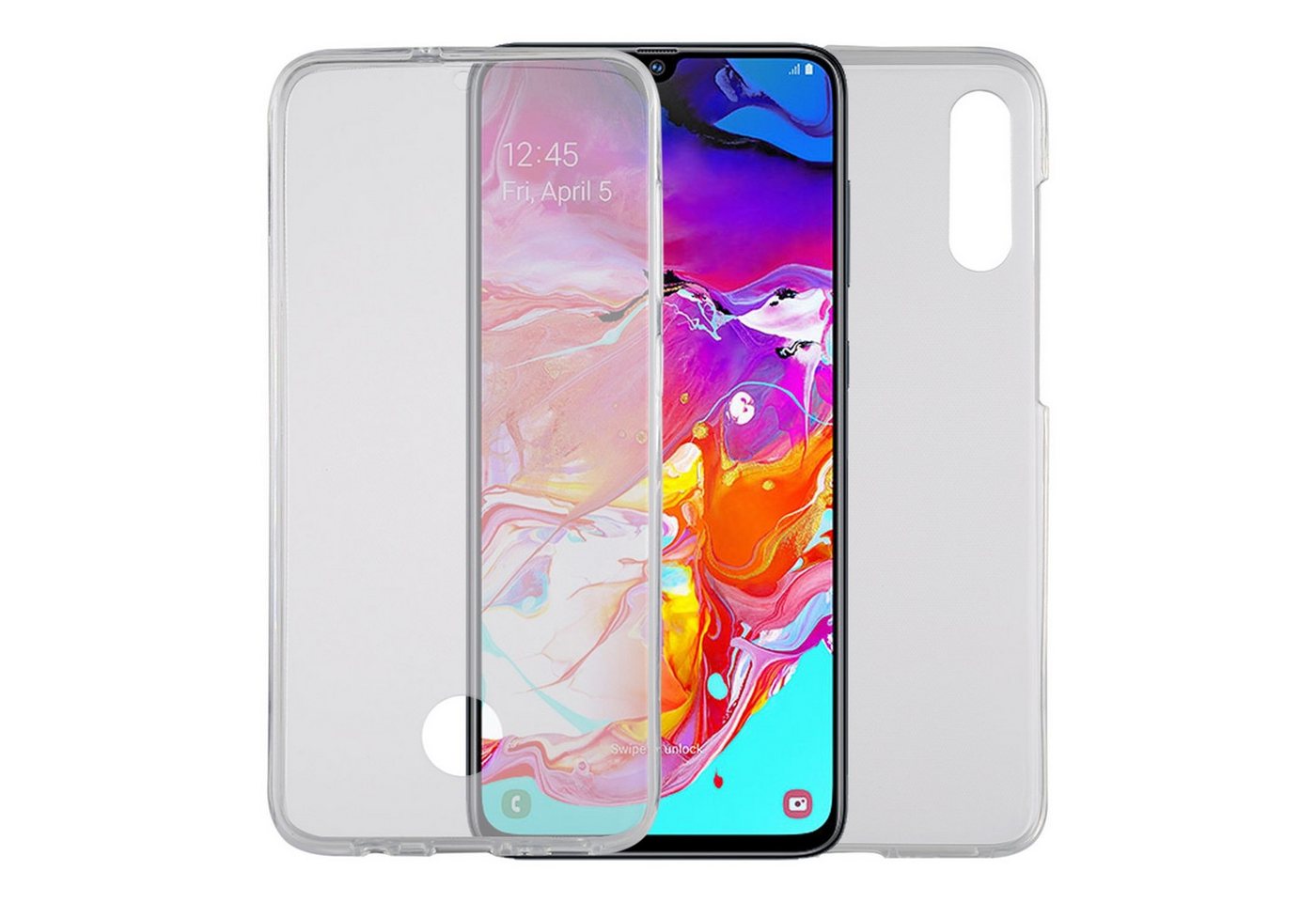 König Design Handyhülle Samsung Galaxy A70, Samsung Galaxy A70 Handyhülle Full-Cover 360 Grad Full Cover Transparent König Design Handyhülle Samsung Galaxy A70, Samsung Galaxy A70 Handyhülle Full-Cover 360 Grad Full Cover Transparent von König Design