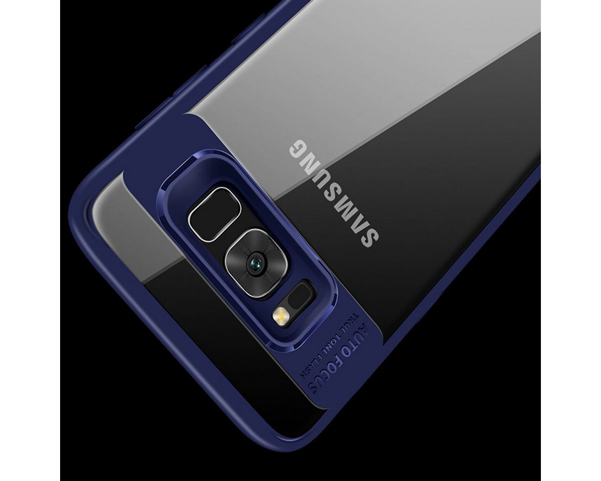König Design Handyhülle Samsung Galaxy A8 Plus (2018), Samsung Galaxy A8 Plus (2018) Handyhülle Backcover Blau von König Design